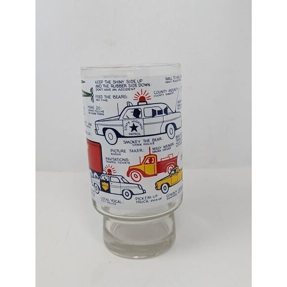 Vintage CB Jargon Drinking Glass-Barware-Collectible 1970's CB Radio Phrases Nov - Picture 3 of 7